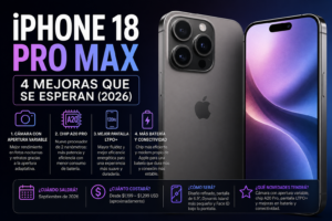 iPhone 18 Pro Max: 4 mejoras que se esperan