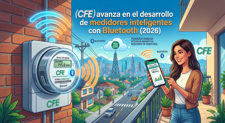(CFE) avanza en el desarrollo de medidores inteligentes con Bluetooth (2026)