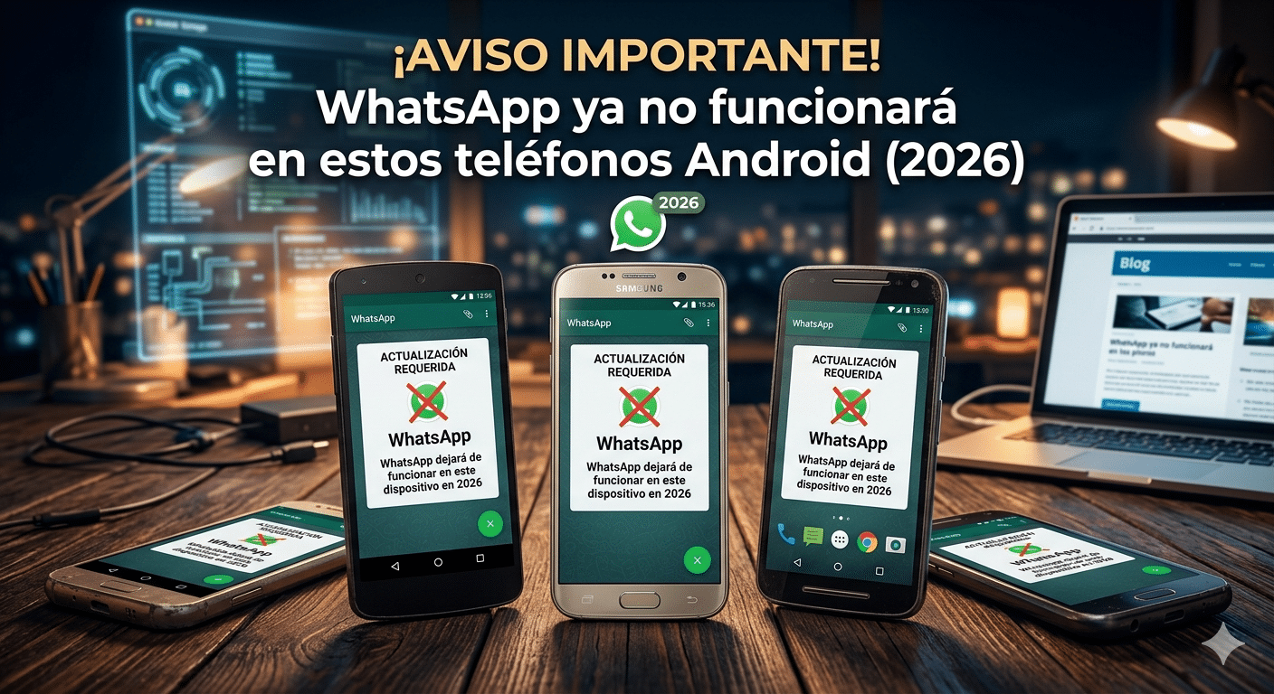 WhatsApp Android ya no funcionara en los siguientes teléfonos en (2026)