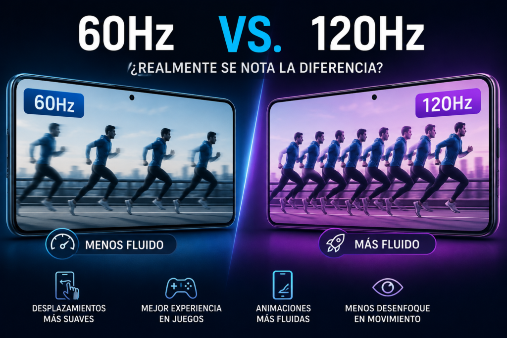 60Hz vs 120Hz ¿Cual es mejor en un teléfono?