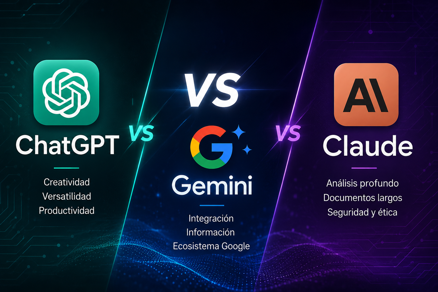 ChatGPT vs Gemini vs Claude by GoTecno