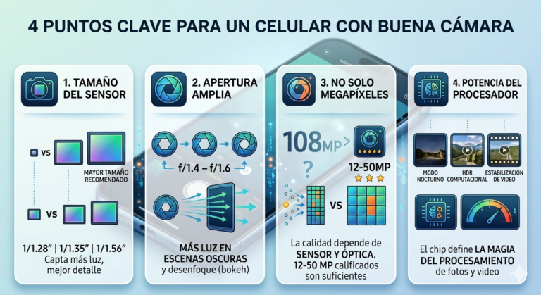 Como elegir un celular con buena cámara: las 4 claves