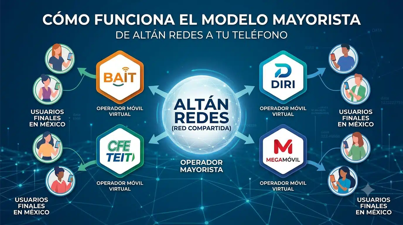 Qué compañías usan la red Altán en México